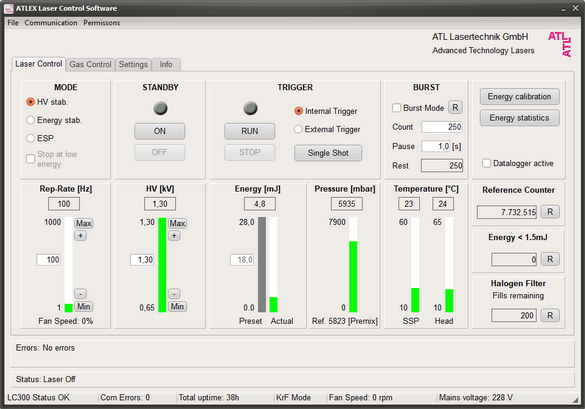 エキシレーザ UI画面1
