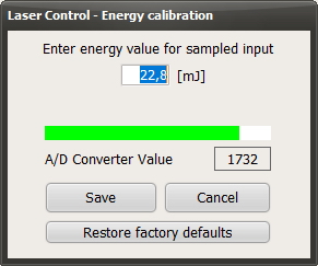 エキシマレーザ 内部パワーモニタ